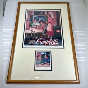 90s Robert Gunn Signed Limited Edition Campbell’s Soup Print 175/200 Advertising
